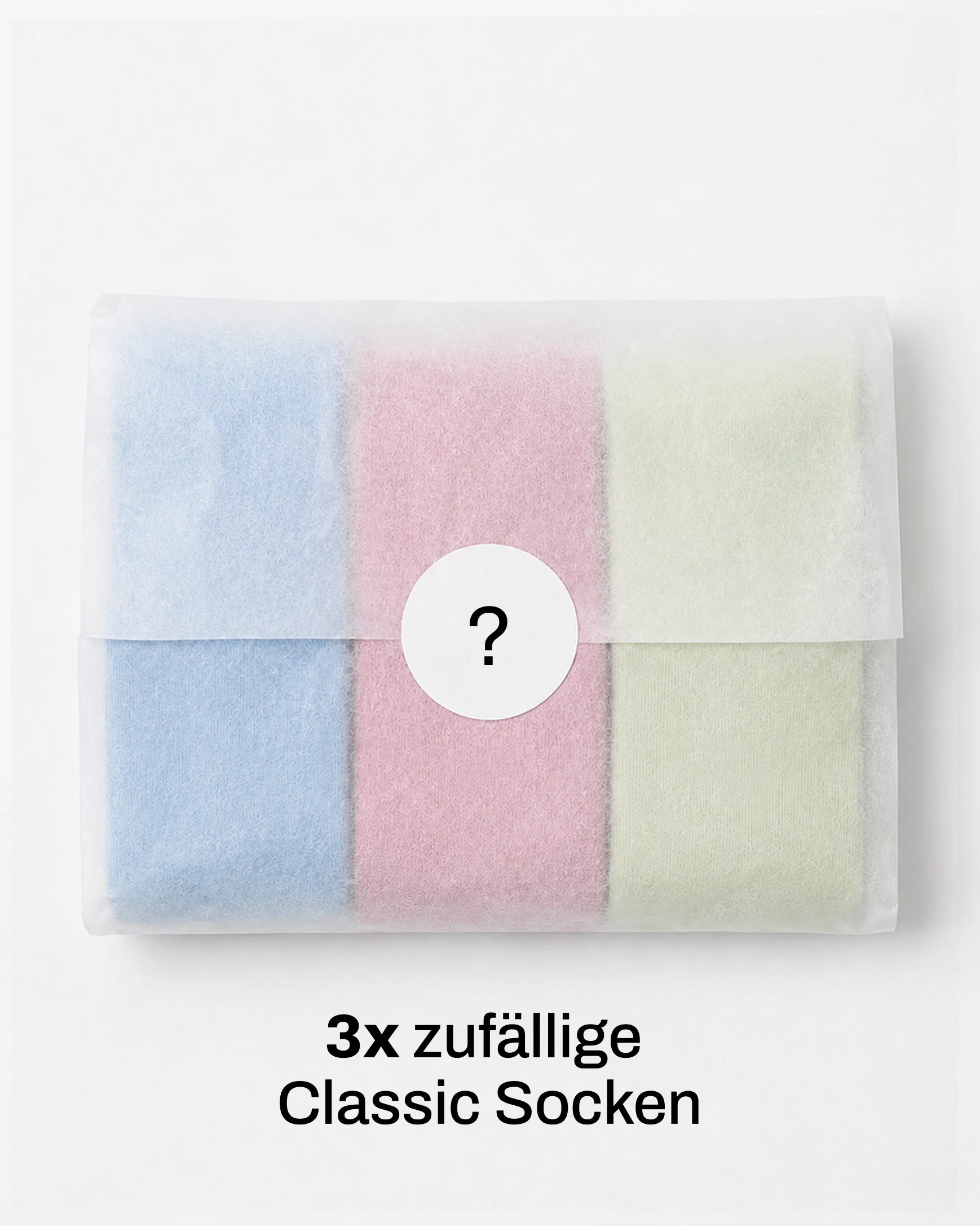 Einfarbige Socken im Mystery Bundle