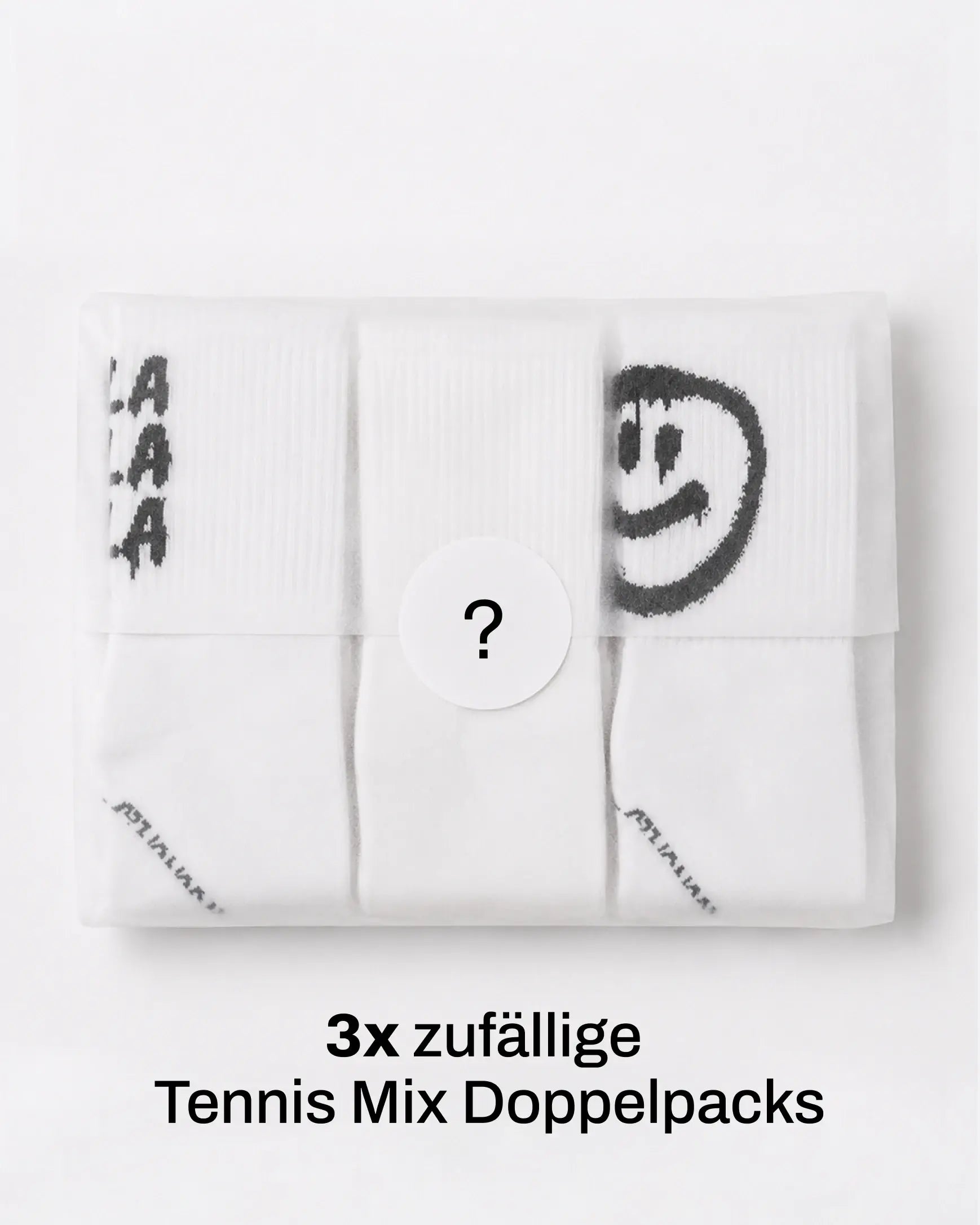 Einfarbige Tennissocken & Graffiti-Motive im Mystery Bundle