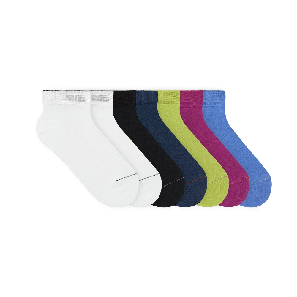 kurze sneaker socken set bunt - multicolor classic sneaker socks 