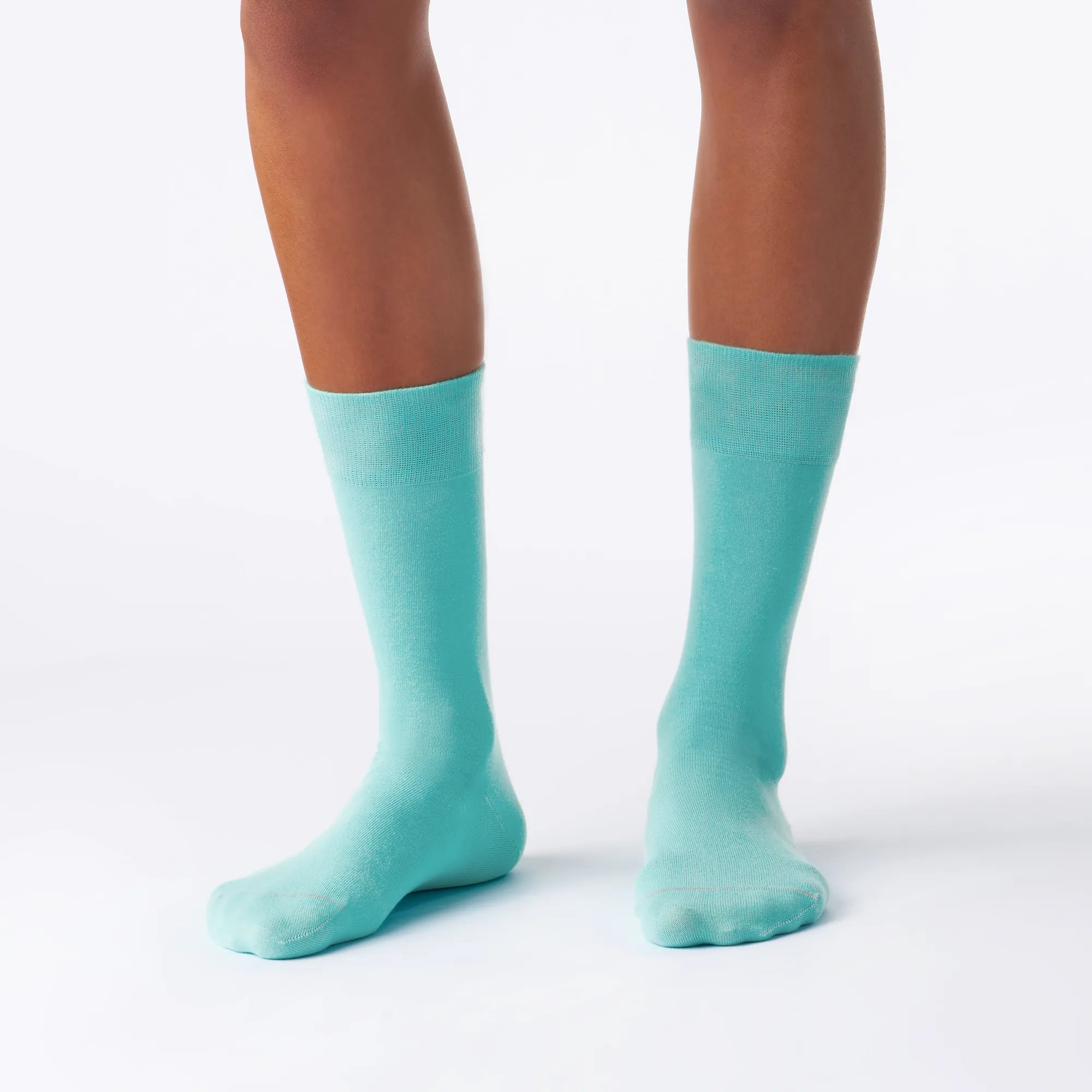 Aqua_classic_socken anzugssocken business socken aus bio baumwolle blau unisex fußbild