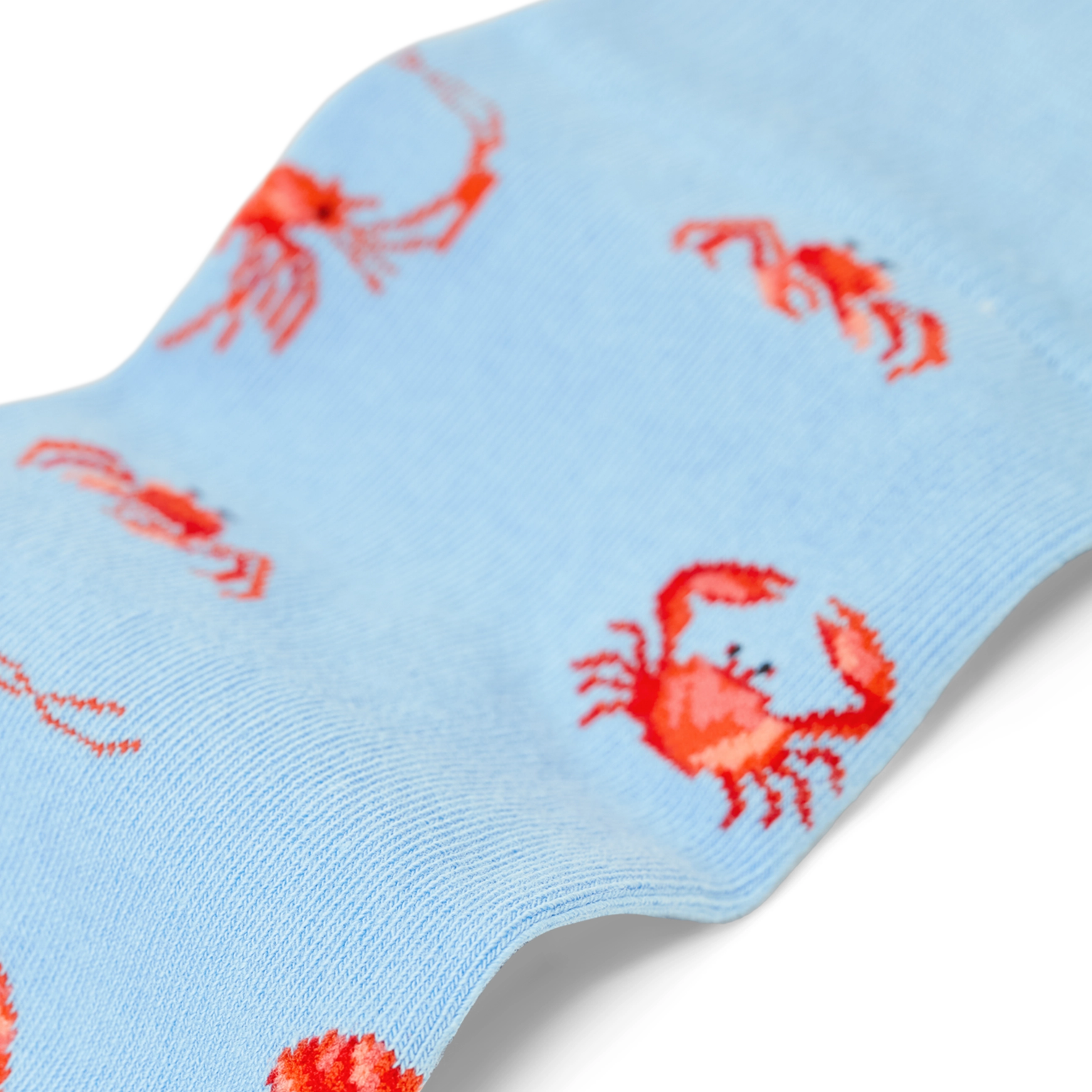 Crabs_4_gemusterte_socken details nachhaltige socken 