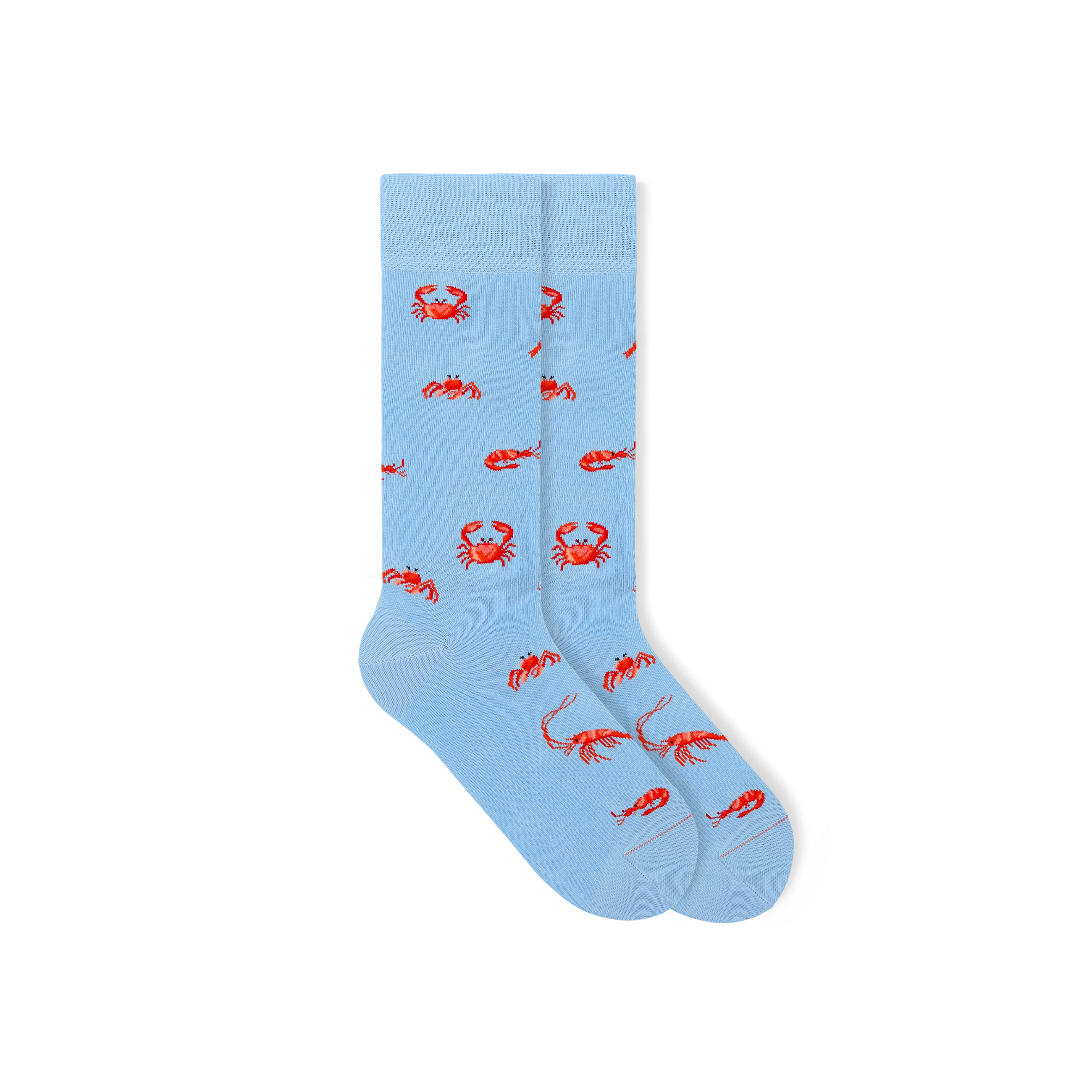 Crabs_gemusterte_socken lustige socken strand motiv bunte sommer socken nachaltige socken anzugssocken 