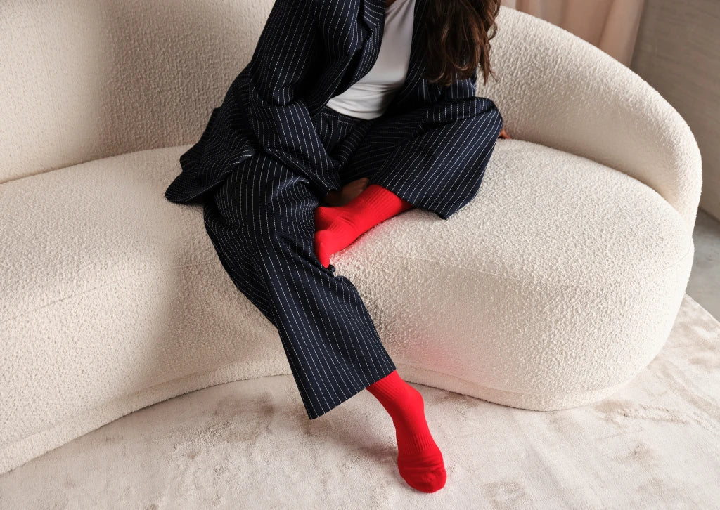 Sofa Tennissocken Rot Frau