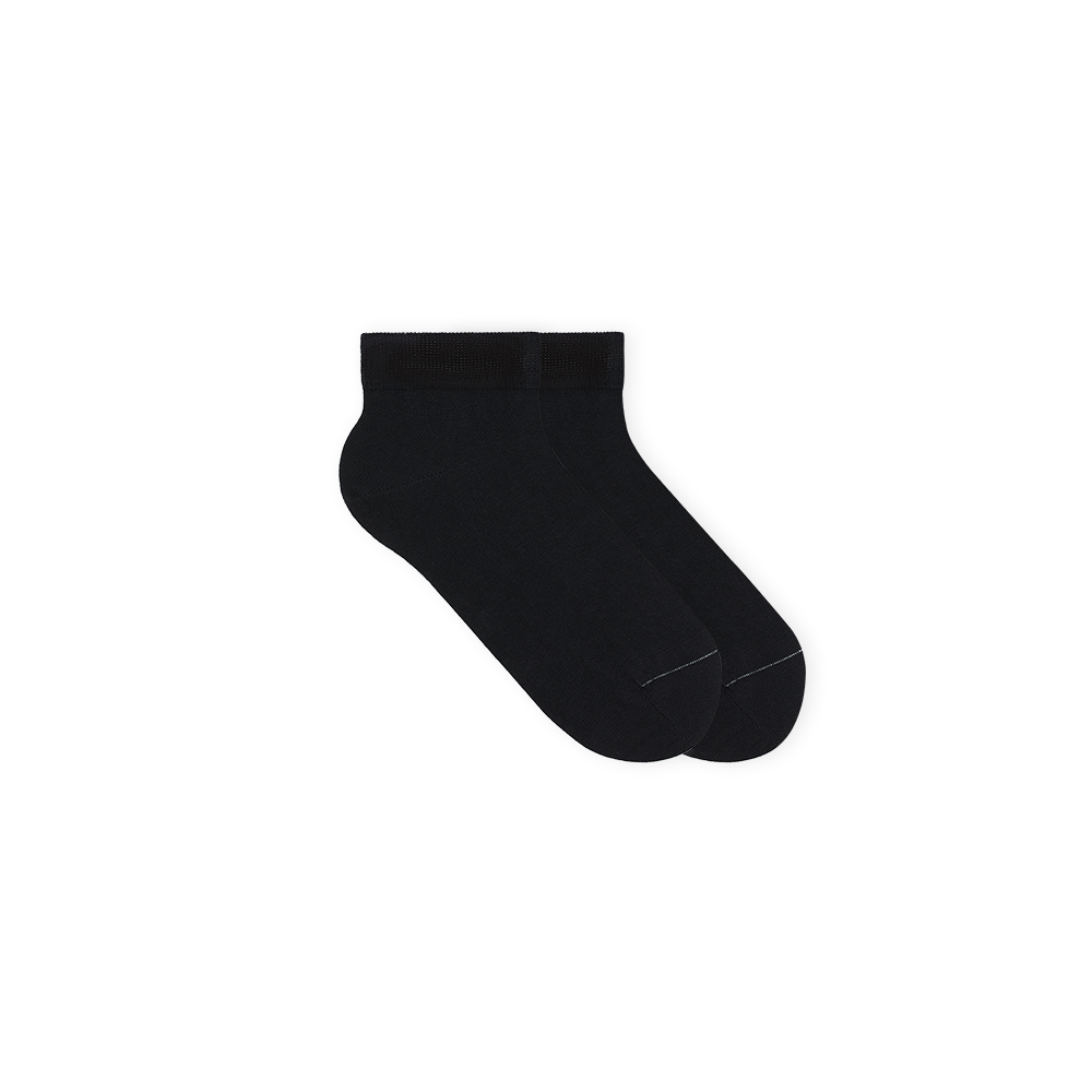 sneaker socken schwarz - ankle socks black basics sport socks