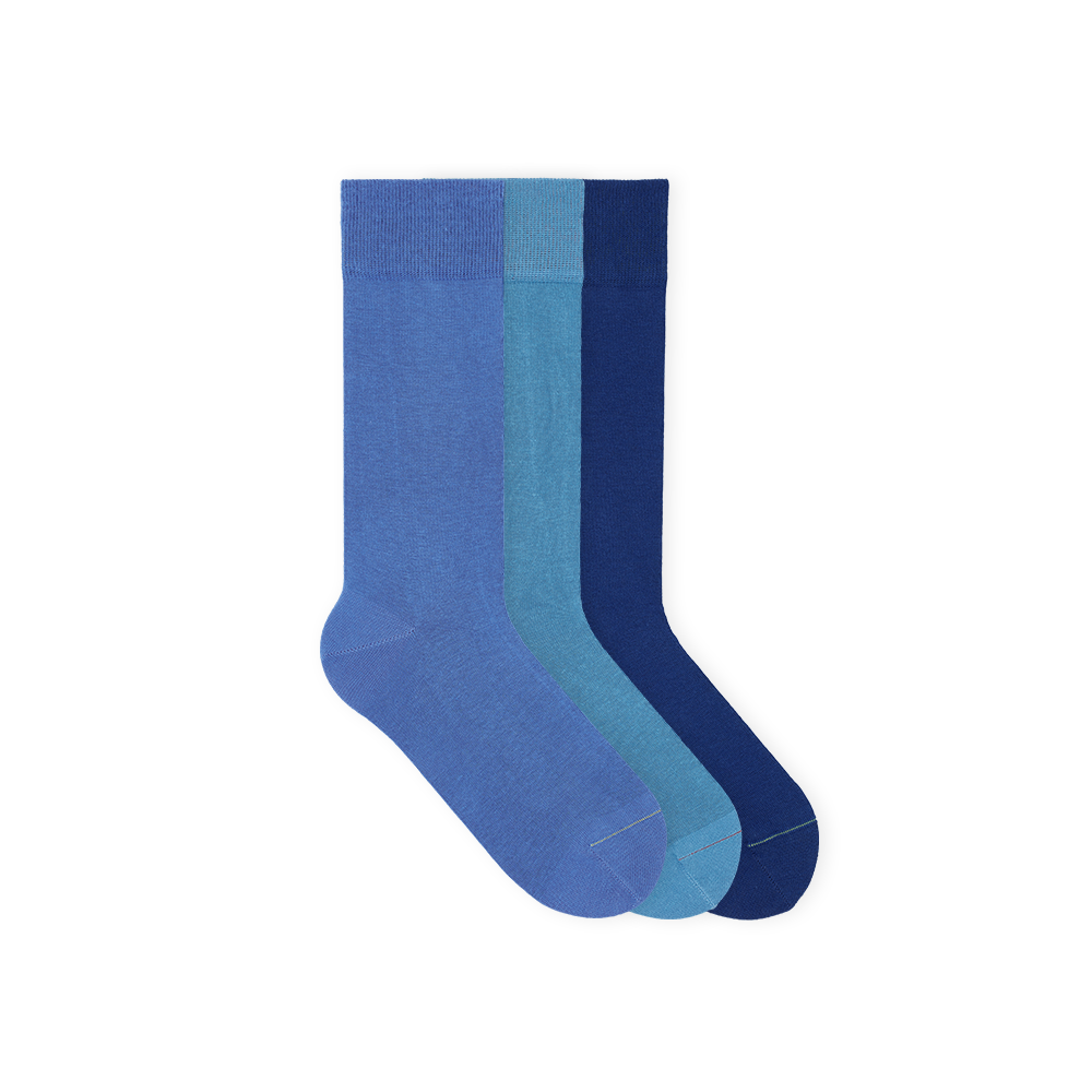 classic-bunte-socken-anzüge-blaue-set