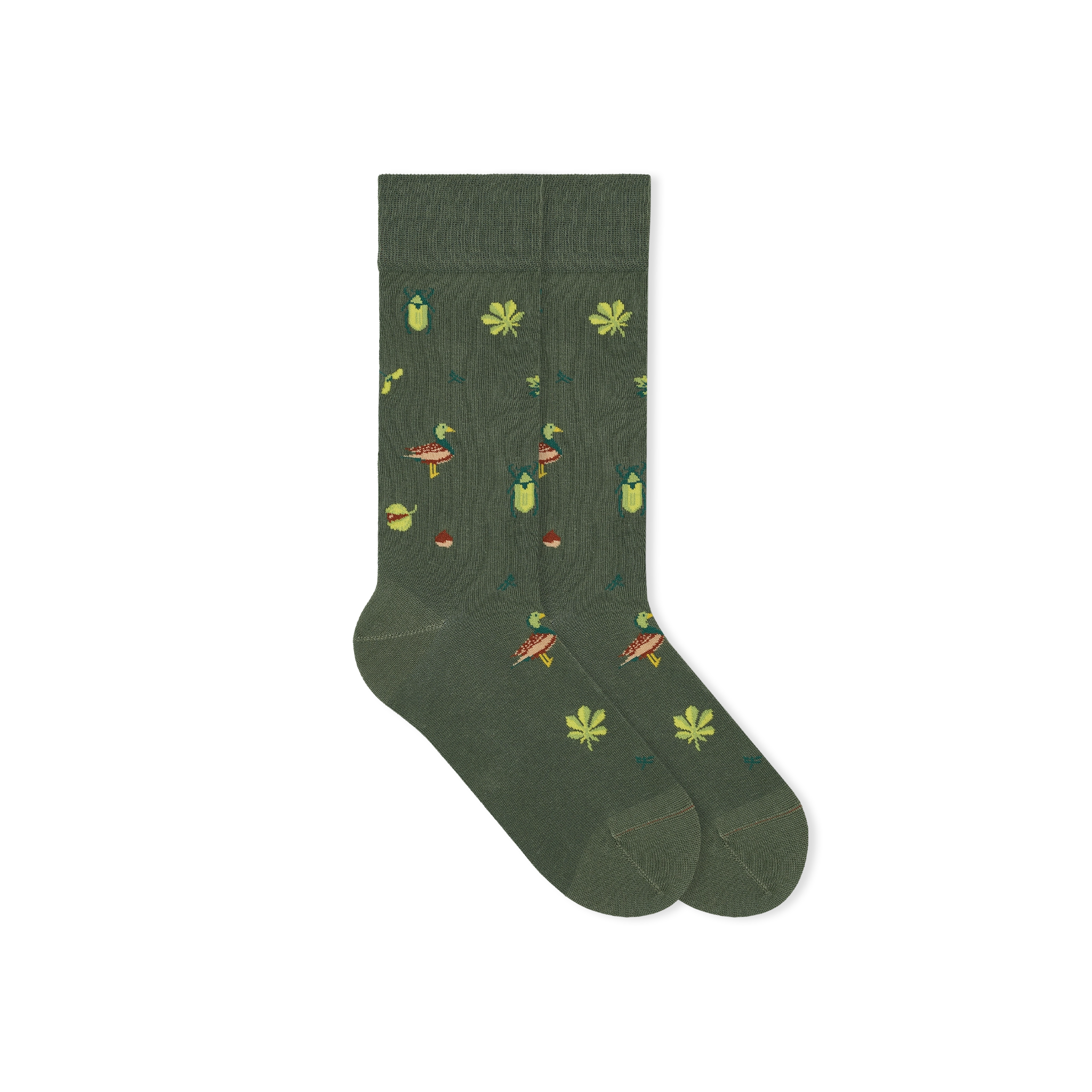 ente-socks-fuchs-socken-flat