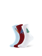 KIDS 3er-Set Tennissocken Weihnachten