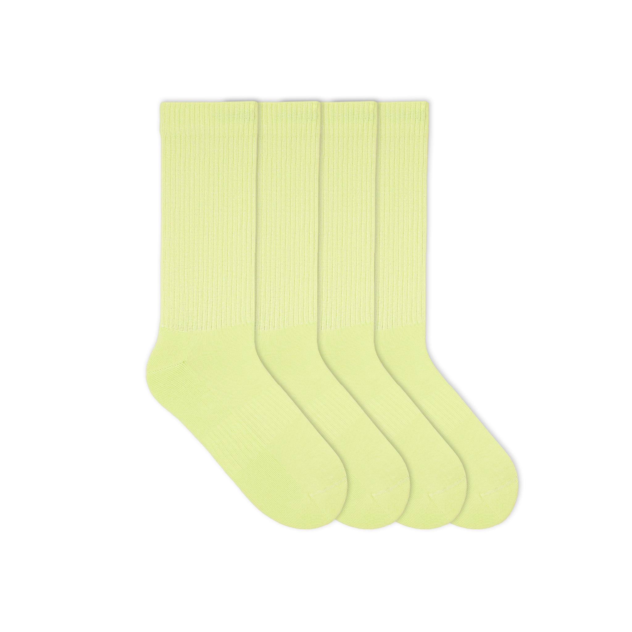 gelbe tennis socken - 4er set sport socken bio socken