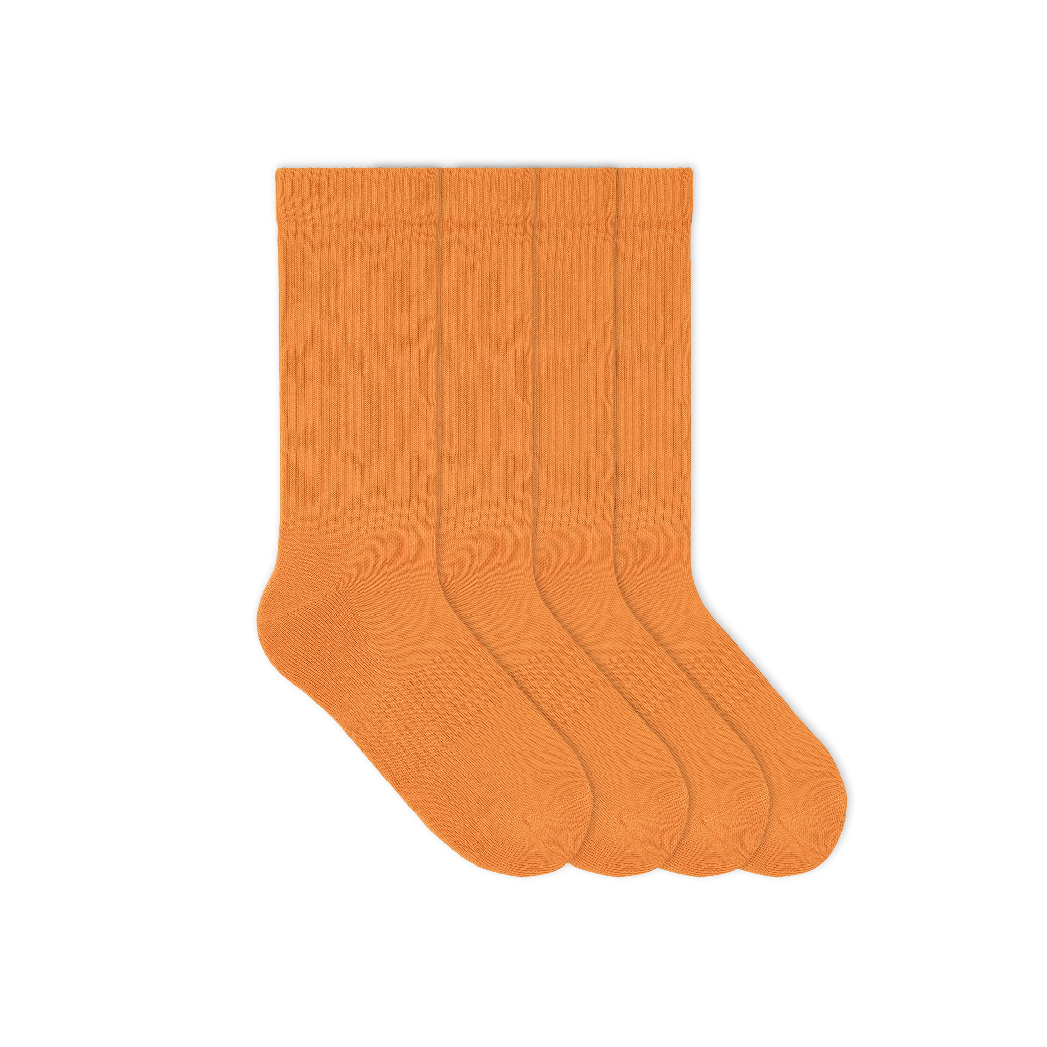 orange tennis socken - 4er set sport socken bio socken