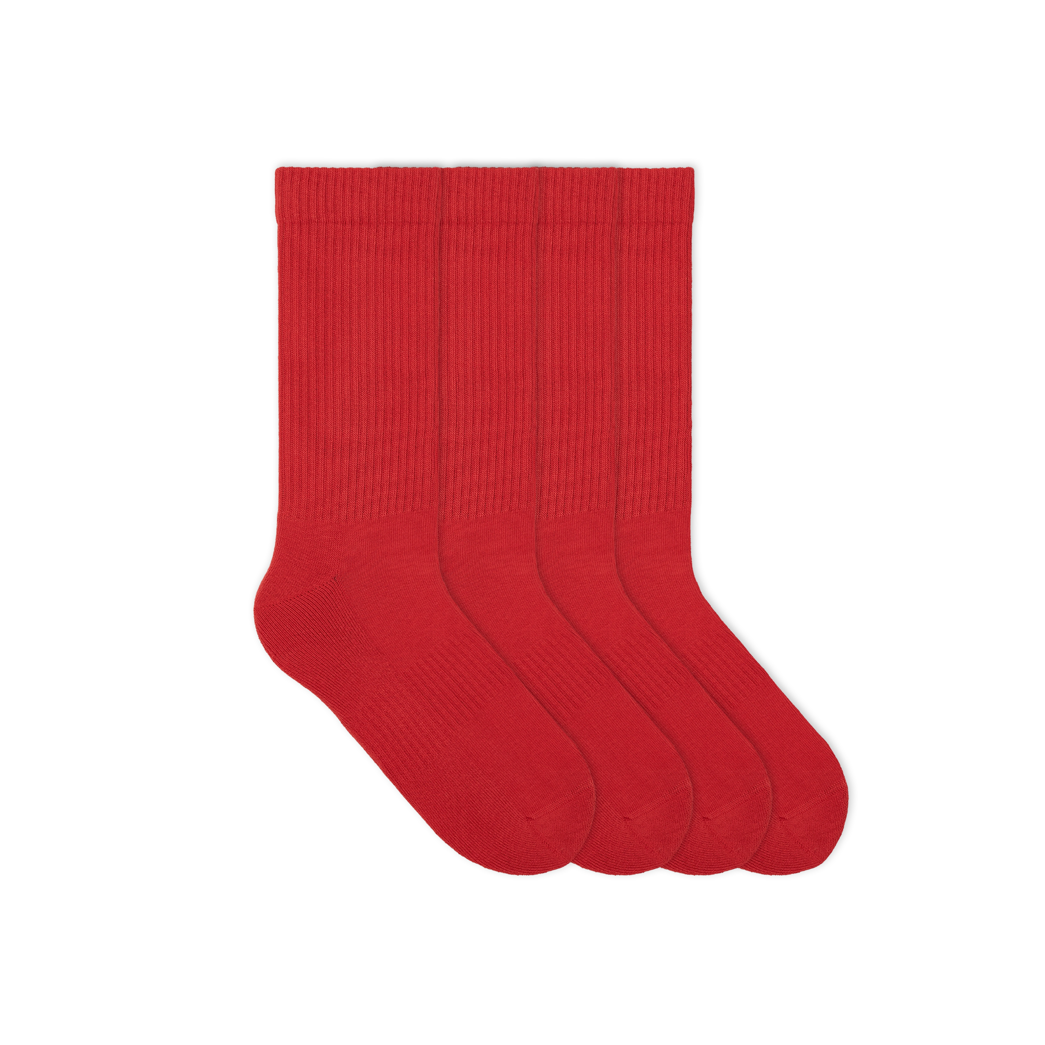 rote tennis socken - 4er set sport socken bio socken