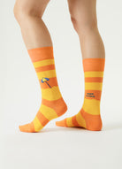 socken orange streifen