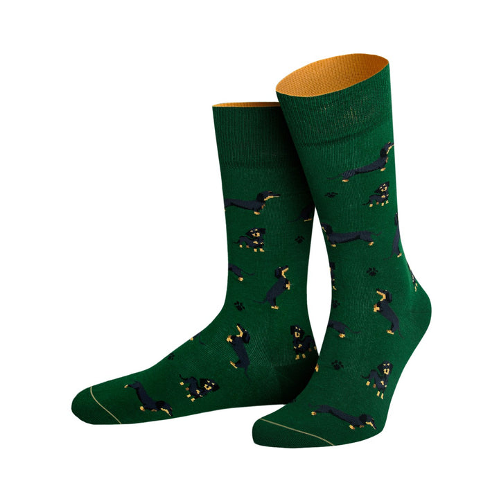 6er Weihnachtsbox mit Haustiermotiven | Bunte Socken aus Bio-Baumwolle